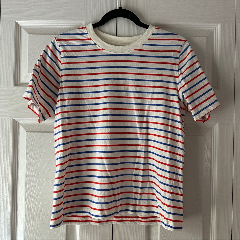Hanna Andersson Red, Blue, and White Striped Tee
